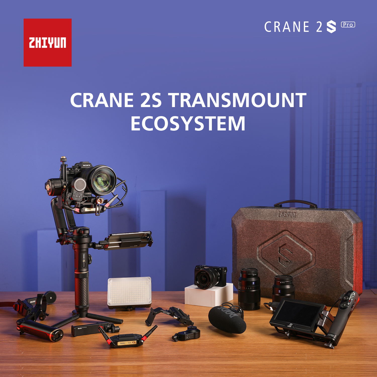 Enable images or just imagine how amazing the Zhiyun CRANE 2S Pro Package looks like..